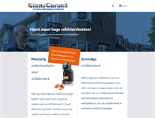 Tablet Screenshot of glansgarant.nl